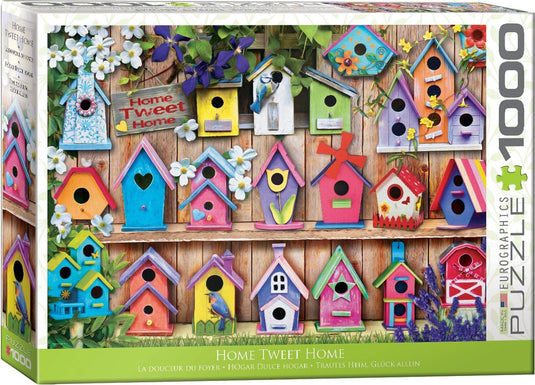 Eurographics - home tweet home (birdhouses) - 1000 stukjes 68×48cm (b×h) - legpuzzel