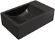 Plieger houston fontein links zonder kraangat 37x23cm mat zwart