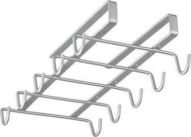 Metaltex - kopjeshouder - mokkenrek - ophangen zonder boren - zilver