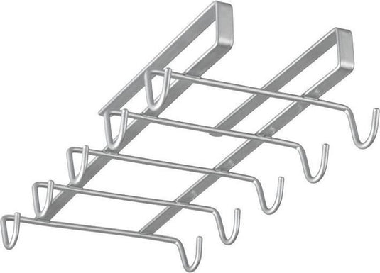 Metaltex - kopjeshouder - mokkenrek - ophangen zonder boren - zilver