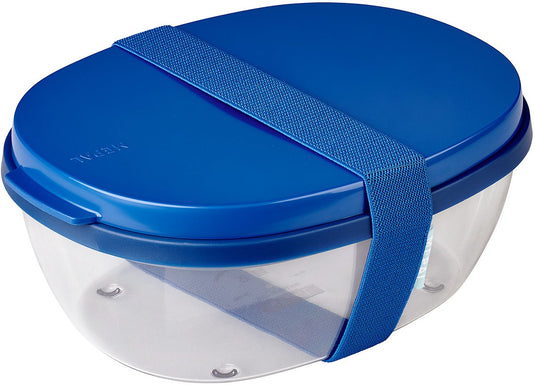 Mepal - ellipse lunchbox - 1425 ml - saladebox - vivid blue