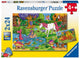 Ravensburger puzzel magisch bos - twee puzzels - 24 stukjes - kinderpuzzel