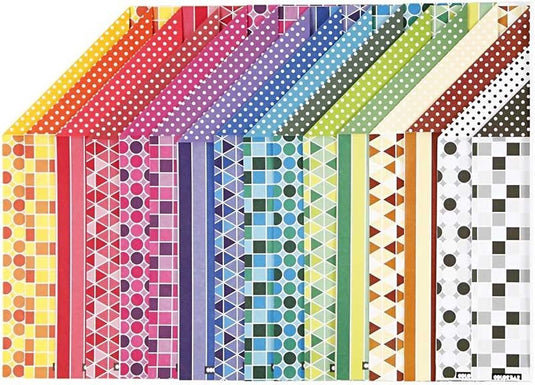 Creotime patroonpapier 21 x 29,7 cm 16 stuks multicolor