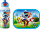 Mepal lunchset (pop-up fles lunchbox) campus - 400 + 750 ml - broodtrommel en drinkbeker voor kinderen - bento box - pop-up drinkfles - paw patrol pups