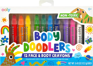 Ooly - body doodlers - gezicht lichaam krijtjes - gemakkelijk afwasbaar