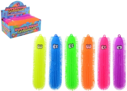Johntoy fluffy worm fidget speelgoed 50cm multikleur.