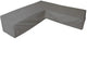 Eurotrail waterdichte hoes voor l vormige loungeset, hoekbank, cantonic 330x330x100 70 cm, grijs