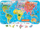 Janod - magneetbord - de wereld (eng) - inclusief 92 magneten
