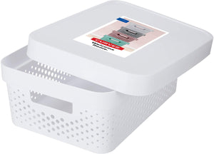 Curver - opengewerkte container met infinity deksel - 11l - wit