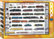 Eurographics - geschiedenis van treinen [history of trains] - 1000 stukjes 68×48cm (b×h) - legpuzzel