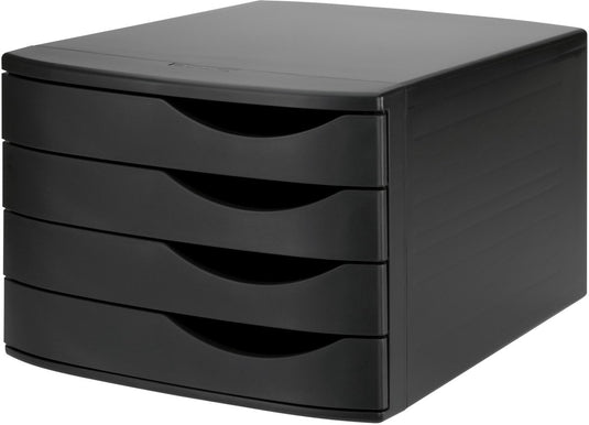 Djois re - solution bureauladenset - 4 gesloten laden - zwart - 100% gerecycled