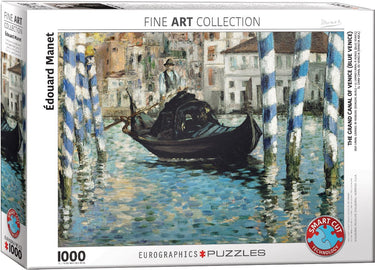Eurographics - de dondel van venetië [la gondole de venise] - edouard manet - 1000 stukjes 68×48cm (b×h) - fine art legpuzzel