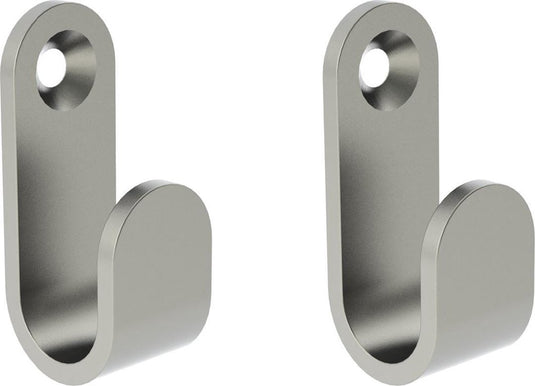 Tiger simple - handdoekhaak - 2 stuks - rvs geborsteld