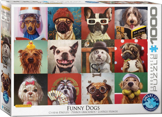 Eurographics puzzel funny dogs - lucia heffernan - 1000 stukjes