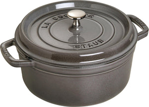 Staub braadpan cocotte grafietgrijs - ø 24 cm 3.8 liter