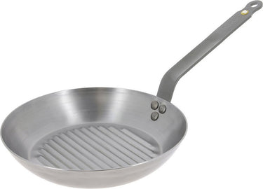 Debuyer de buyer mineral b grillpan 32 cm – ronde grillpan – plaatstaal – pfas-vrij – geschikt voor inductie – made in france