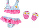 Heless poppen bikini met slippers flamingo, 28-35 cm