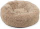 Beeztees yali - hondenmand - pluche - fluffy - beige - diam. 70 cm