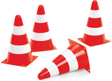 Rolly toys pionnen 23 cm oranje 4 stuks