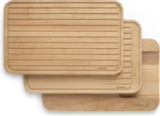 Brabantia profile houten snijplanken - snijplankenset 3-delig