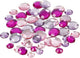 Creativ company cc strasstenen rond paarse harmonie 6-12 mm 360 stuks