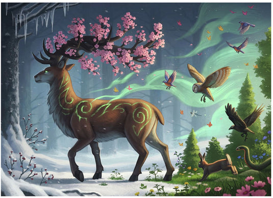 Ravensburger hert lente puzzel 1000 st.