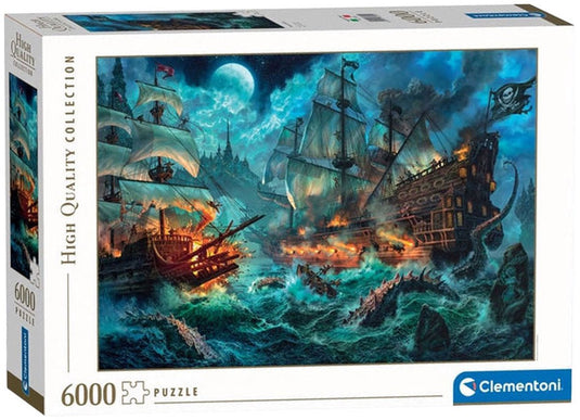 Clementoni legpuzzel piraten strijd - 6000st.
