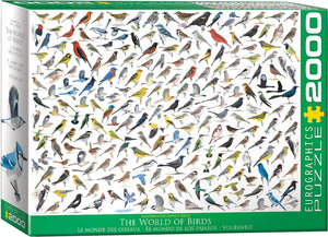 Eurographics - de wereld van vogels [the world of birds] - david sibley - 2000 stukjes 97×68cm (b×h) - familie legpuzzel