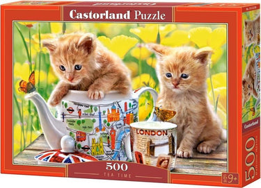 Castorland tea time – puzzel – 500 stukjes – satijnen afwerking – perfecte pasvorm – europese kwaliteit