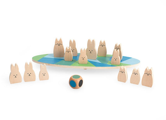Bs toys houten balansspel konijnen