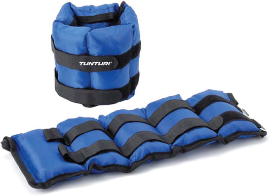 Tunturi variabel enkelgewichten en polsgewichten - 2x 2,25 kg - blauw