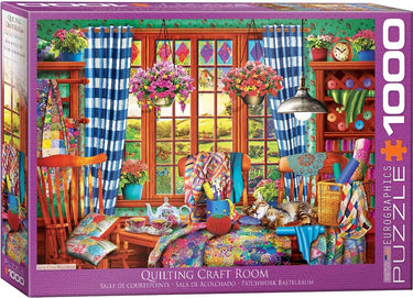 Eurographics - quiltatelier [quilting craft room] - 1000 stukjes 68×48cm (b×h) - legpuzzel