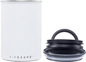 Planetary design - airscape - koffiebonen - voorraadpotten - lucht dicht - koffie - staal - mat wit - 500 gram