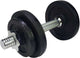 Tunturi dumbell gietijzer totaal 10kg - halterset met schroefsluiting - dumbbell set - 1 halterstang - 30mm - incl. gratis fitness app