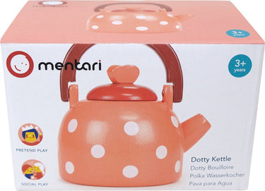 Mentari keukentje - fluitketel dotty - 10x8x11cm - hout - 3 jaar