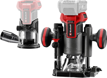 Einhell professional accu boven- kantenfrees tp-ro 18 set li bl solo - power x-change - 18 v li-ion - 6 en 8 mm spantang - koolborstelloze motor - incl. diverse accessoires + tas - excl. accu en lader