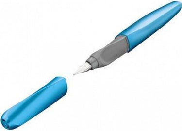 Pelikan twist - vulpen - frosted blue m + 2x standaard inktpatroon