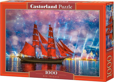 Castorland red frigate – puzzel – 1.000 stukjes – satijnen afwerking – perfecte pasvorm – europese kwaliteit
