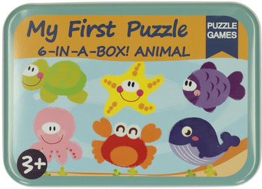Lobbes speelgoed bv mijn eerste 6 puzzzels in blik - onderwaterwereld