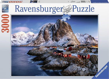 Ravensburger puzzel hamnoy, lofoten - legpuzzel - 3000 stukjes