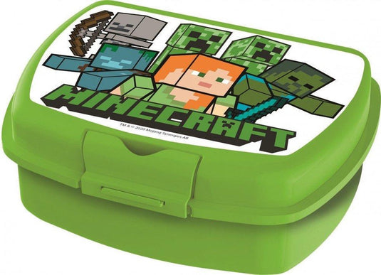 Stor minecraft alex with enemies broodtrommel-groen (diversen) nieuw