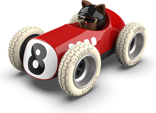 Playforever - speelgoedauto - egg hardy - rood