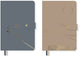 Kangaro notitieboek - soft scenes - a5 - softcover - lijn - pu - 80 grams fsc - 160 pagina's - 2 stuks - k-pm01710006