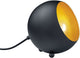 Rl live your light reality billy - tafellamp - zwart mat - goudkleur - excl. 1x e14 max 28w - snoerschakelaar