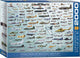 Eurographics - evolutie van militaïre vliegtuigen [evolution of military aircraft] - 2000 stukjes 97×68cm (b×h) - legpuzzel