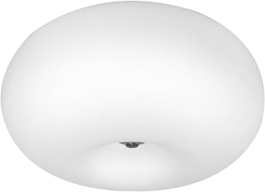 Eglo optica - plafondlamp - ø35 cm - nikkel-mat - wit