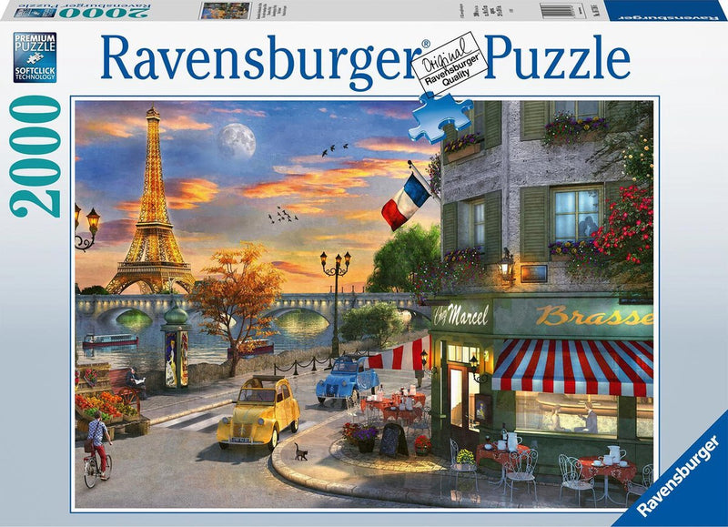 Load image into Gallery viewer, Ravensburger puzzel romantische avond in parijs - legpuzzel - 2000 stukjes
