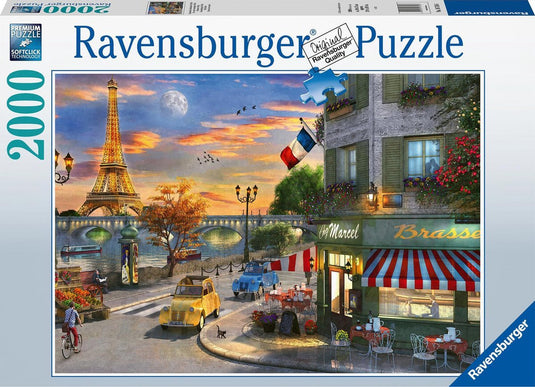 Ravensburger puzzel romantische avond in parijs - legpuzzel - 2000 stukjes