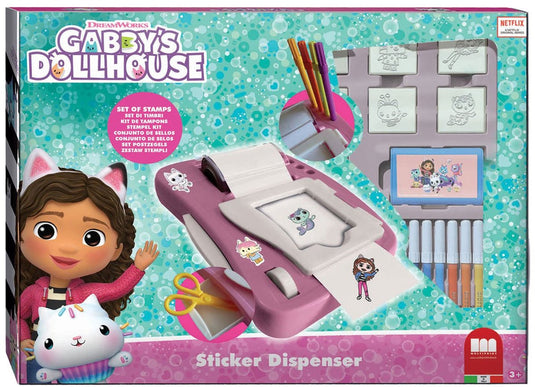 Multiprint gabby's poppenhuis stickermachine set