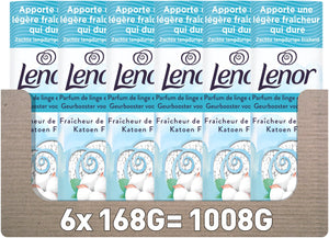 Lenor light geurbooster katoen fris - 6 x 168 gram - wasparfum